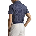 RLX Ralph Lauren Printed Lightweight Airflow Golf Polo Shirt - Refined Navy Links Deco
