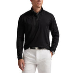 Rlx ralph lauren lux perf halv zip pullover - svart