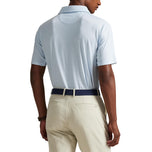 RLX Ralph Lauren Tryckt lättvikt Airflow Golf Polo Shirt - Office Blue Boogey Texture
