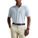 RLX Ralph Lauren Tryckt lättvikt Airflow Golf Polo Shirt - Office Blue Boogey Texture
