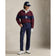 RLX Ralph Lauren Classic Fit Double -Stick Tech Collar Pullover - Rich Ruby/Refined Navy