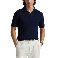 Rlx Ralph Lauren Cotton Coolmax Sticked Golf Polo Shirt - Raffinerad marin