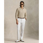 RLX Ralph Lauren Performance Polo -Collar高尔夫毛衣 -  Ecru Tan Heather