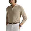 RLX Ralph Lauren Performance Polo -krage golftröja - Ecru Tan Heather