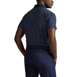 RLX Ralph Lauren Tryckt lättvikt Airflow Golf Polo Shirt - Raffinerat Navy Dice Game