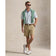 RLX Ralph Lauren Printed Lightweight Airflow Golf Polo Shirt - Office Blue Penny Loafer