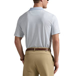 RLX Ralph Lauren Printed Lightweight Airflow Golf Polo Shirt - Office Blue Penny Loafer