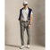 RLX Ralph Lauren 尖头定制合身高性能高尔夫 Polo 衫 - 陶瓷白