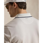 RLX Ralph Lauren 尖头定制合身高性能高尔夫 Polo 衫 - 陶瓷白