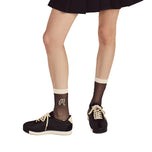 Malbon Arabella Mesh Golfstrumpor för kvinnor - Svart