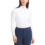 Rohnisch女子Addy长袖高尔夫衬衫 - 白色