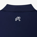Malbon Block Placket Golf Polo Shirt - Marinblå