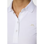 J.Lindeberg Women's Cassie Golf Polo Shirt - White