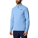 Castore Club Classic Quarter Zip Golf Pullover - Sky Blue/Midnight Navy