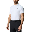 Castore Club Golf Ball Printed Polo Golf Shirt - White/Midnight Navy