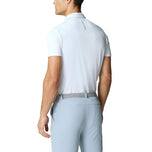 Castore Pinnacle Enginesered针织小马球高尔夫衬衫 - 白/午夜海军