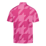 Eastside Golf Snap Placket Houndstooth pikétröja - Fuschia