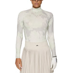 J.Lindeberg妇女Ella印刷压缩高尔夫衬衫 - 经纱Ambrosia