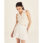 Malbon Women's Freya Knitted Golf Vest - Canvas