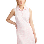 G/Fore Women's Camo Silkesly Tech Nylon ärmlös golfpolo - Cameo
