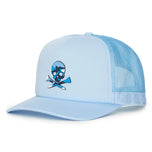 G/Fore Golf Cap Skull & T's Trucker Snapback - Blue