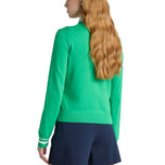 G/Fore Women's Cotton Blend Crew Neck Golf Sweater - Clover
