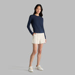 G/Fore Women's Pointelle G Crewneck Golf tröja - Twilight