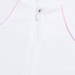 G/Fore Damer Silky Tech Nylon 1/4 Zip Sun Shield Golf Pullover - Snow/Blush