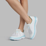 G/Fore Women's Tuxedo Stripe Stippled Gallivan2r Kiltie Golf Shoes - Snow/Daybreak