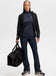 J.Lindeberg Women's Steffi Quarter Zip Golf Mid-Layer - Navy Melange