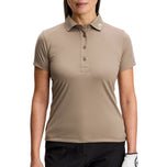 J.Lindeberg Women's Tour Tech Golf Polo Shirt - Brindle