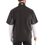 Galvin Green Air Waterproof Short Sleeve Golf Jacket - Svart/smidd järn