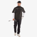 Galvin Green Air Waterproof Short Sleeve Golf Jacket - Svart/smidd järn
