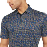 Galvin Green Marlo透气高尔夫球球衫 - 黑色/宝蓝色