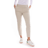 Golftini Stretch Ankel Golfbyxor dam - Khaki/Vit