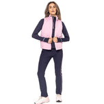 Golftini Stretch Ankel Golfbyxor dam - Marin/rosa rosa
