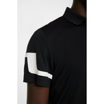 J.Lindeberg Heath Regular Fit Golf Polo Shirt - Black