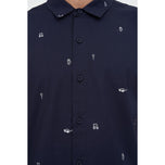 Huffer hela dagen OG -knappen ner Golf Shirt - Navy