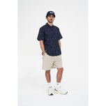 Huffer hela dagen OG -knappen ner Golf Shirt - Navy
