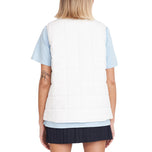 Huffer Women's Driver Golf Vest - Chalk