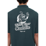Huffer Your Caddie Pique Golf Polo Shirt - Golf Green