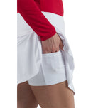 IBKUL Women's Fluce 16.5 "Golf Skort - White