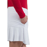 IBKUL Women's Fluce 16.5 "Golf Skort - White