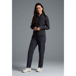 IBKUL Women's Solid Hybrid Puff Golf Jacket - Charcoal