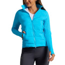 IBKUL Women's Solid Hybrid Puff Golf Jacket - Turquoise