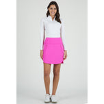 Ibkul kvinnors rak 17,5 "Golf Skort - Hot Pink