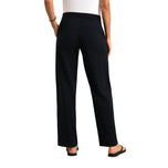 IBKUL Women's Straight Leg Performance Golf Pant - Black