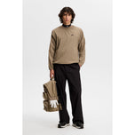 J.Lindeberg Ulf Crewneck Golf Windbreaker - Brindle