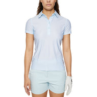 J.Lindeberg Women's Caitlyn Golf Polo Shirt - Shadow Bridge Winter Sky