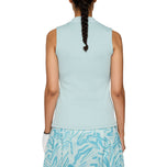 J.Lindeberg Women's Delilah Sleeveless Golf Polo Shirt - Blue Hase